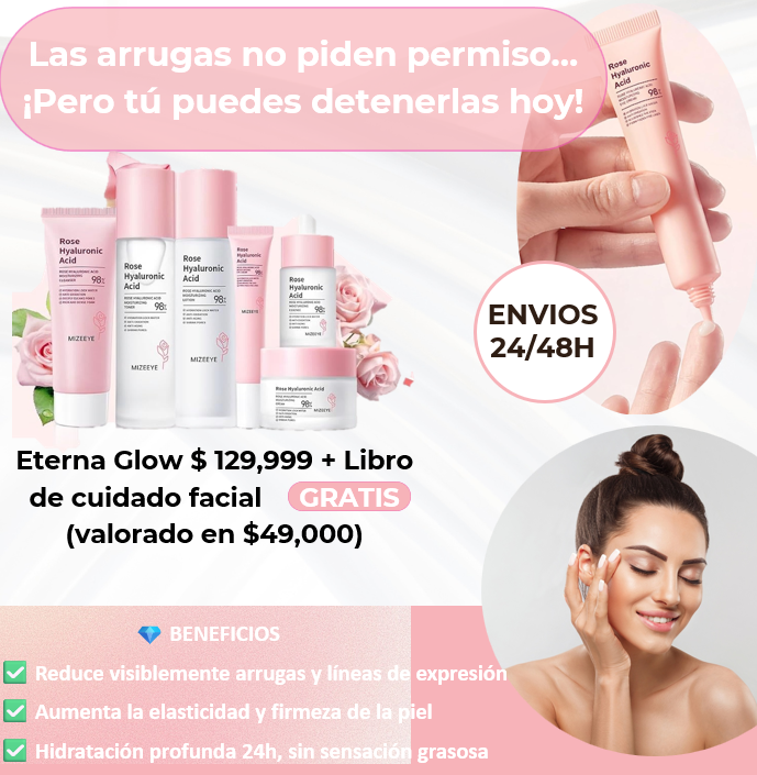 Eterna Glow by BioAqua® - Kit de Cremas Rosas y Ácido Hialurónico